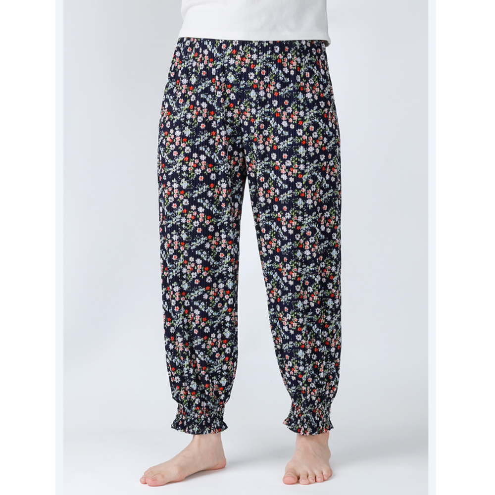 할미룩 어르신 아줌마 할머니 촌캉스 플리츠 배기 몸배 바지 - 상세 이미지 4