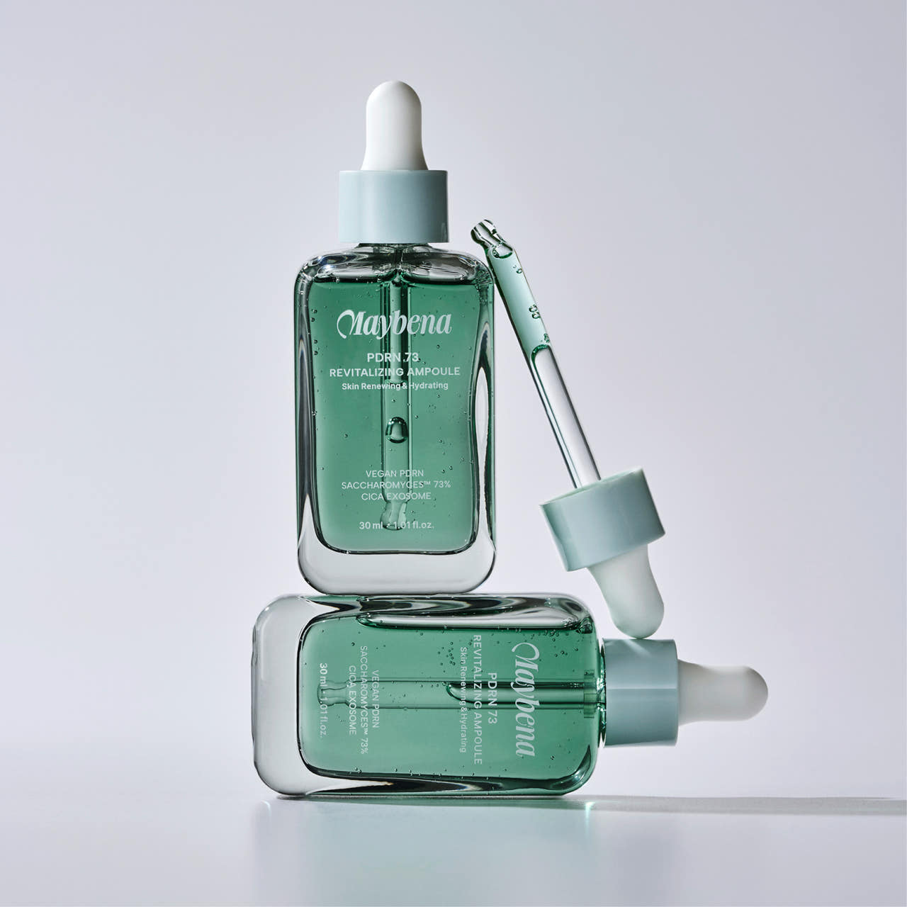 ★블프할인★[1+1] 메이베나 PDRN73 리바이탈라이징 앰플 30ml 팔자 눈가 목 주름 흔적 재생 탄력 모공 - 상세 이미지 5