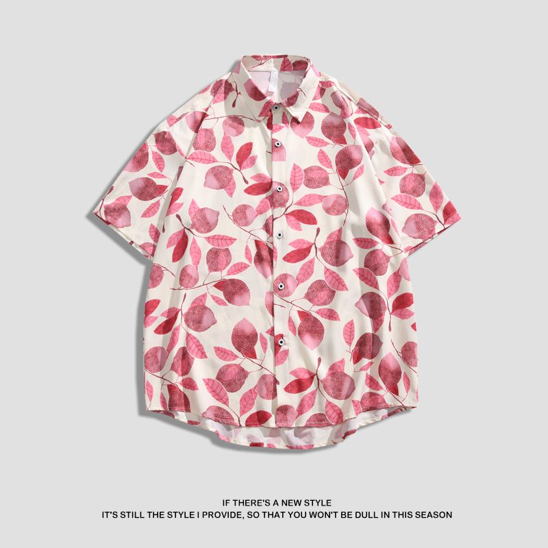 하와이안셔츠 여름 바캉스 패션 남여공용 휴양지 커플룩 A M 50 - 65kg