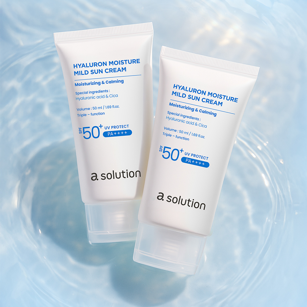 에이솔루션 히알루론 수분 마일드 선크림 50ml 2개 기획 SPF50+ PA++++ 제품 이미지