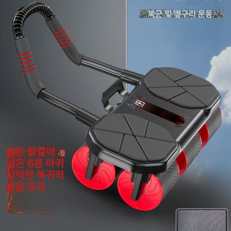 자동 리바운드 복근 휠 운동기구 운동 슬라이드 홈 트레이닝 코어 복부 초보자 강화 블랙 - 상세 이미지 5