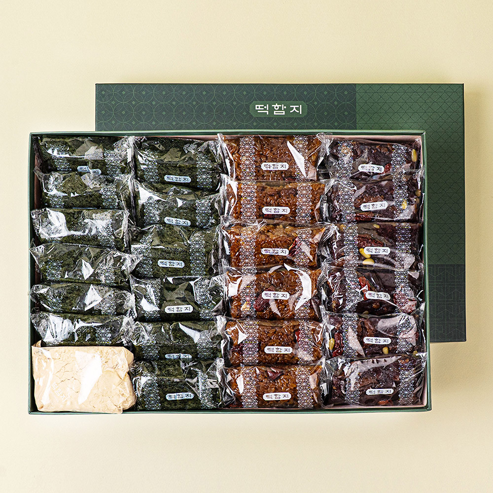 떡함지 영양찰떡 쑥떡 떡선물세트 70g, 50개 - 상품 이미지