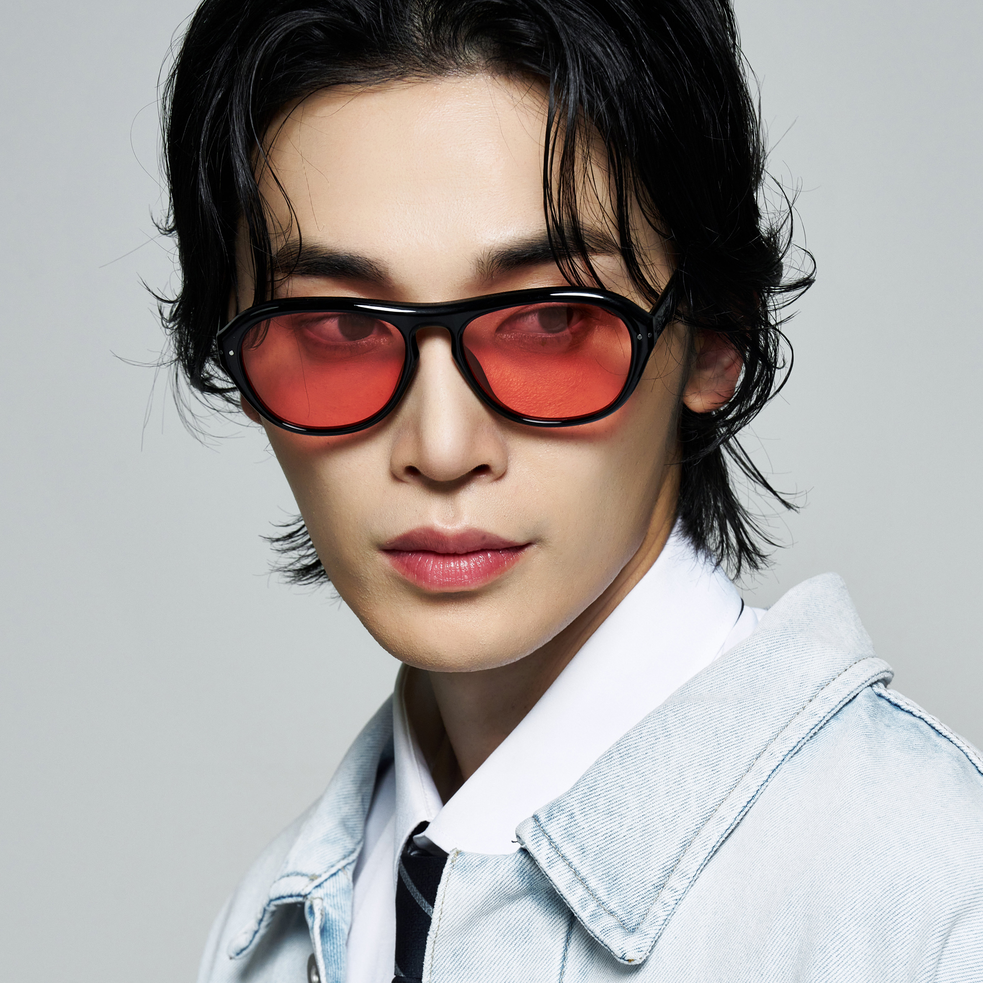 가벼운 자외선차단 보잉 뿔테 데일리 긱시크 틴트 선글라스 골프 명품