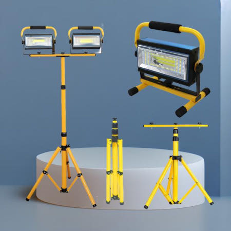 100W LED 작업등 세트 (스탠드 포함) 스탠드 조명 방수 내구성 밝기 에너지 효율