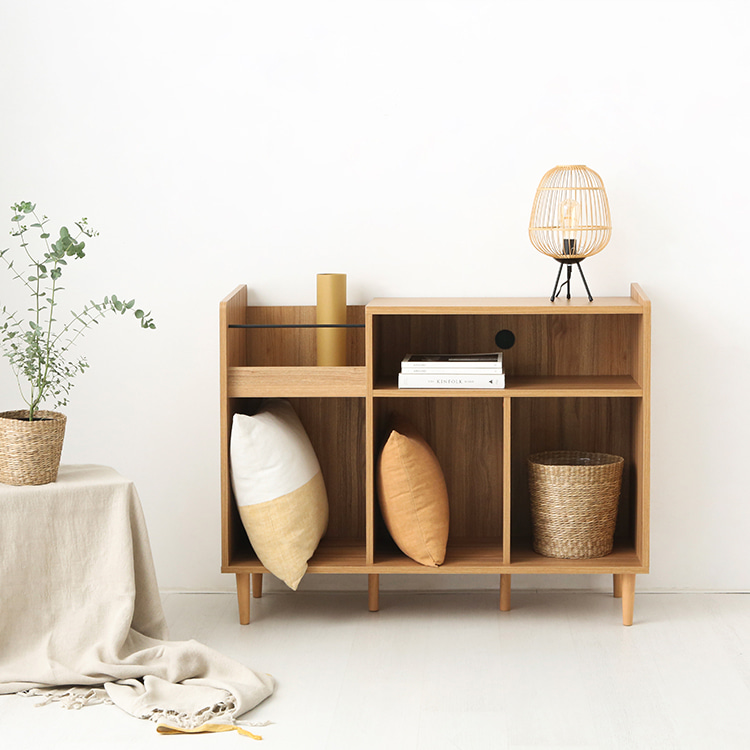 CAMIU 수납장 5칸 SHM90114 1135x400x900mm, 2단, 캄포어베니어 7268.3633 이미지 6