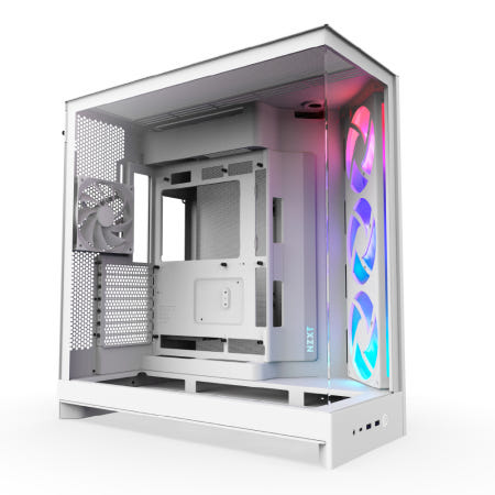 NZXT H9 Flow V2 RGB 대원씨티에스 컴퓨터 PC 케이스 (화이트)