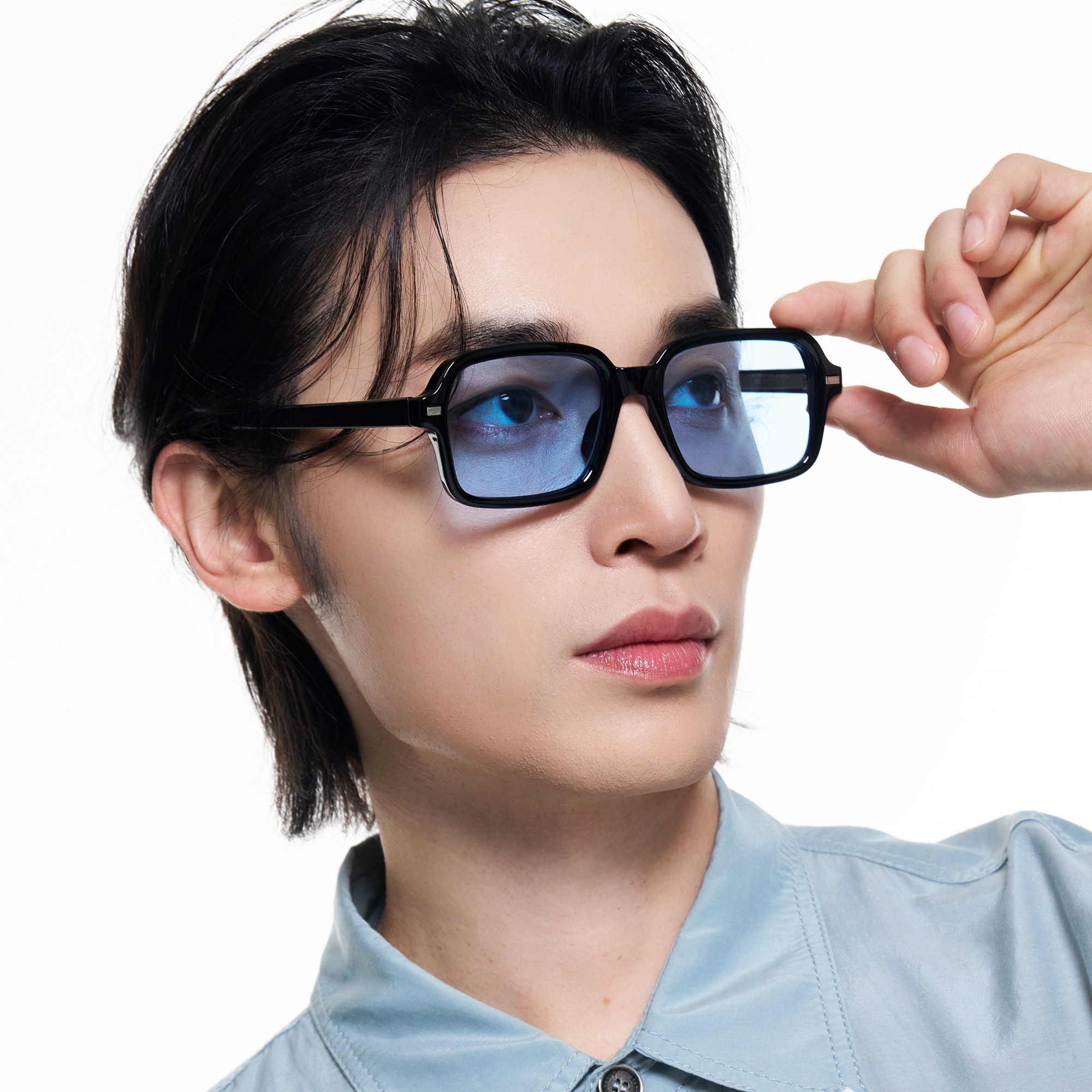 힙한 사각 틴트 선글라스 uv400 자외선차단 골프 뿔테