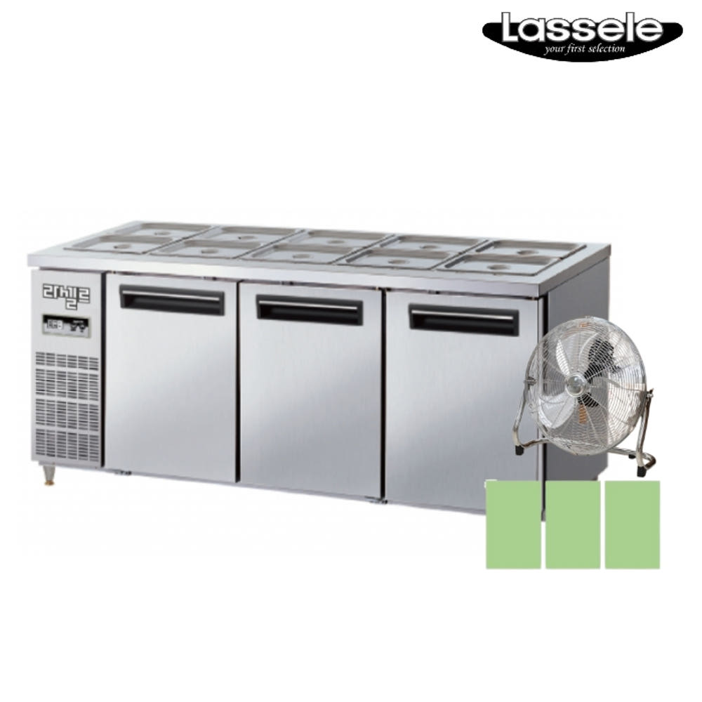 1800 반찬테이블냉장고 3도어 10구 밧드냉장테이블 : 신일N위시웨이