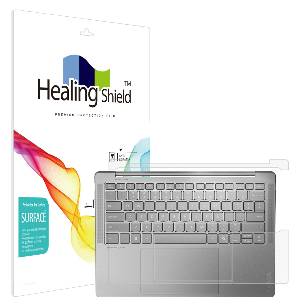 레노버 요가 슬림 7 14ILL10 아우라 에디션 무광 팜레스트/터치패드 필름 2매