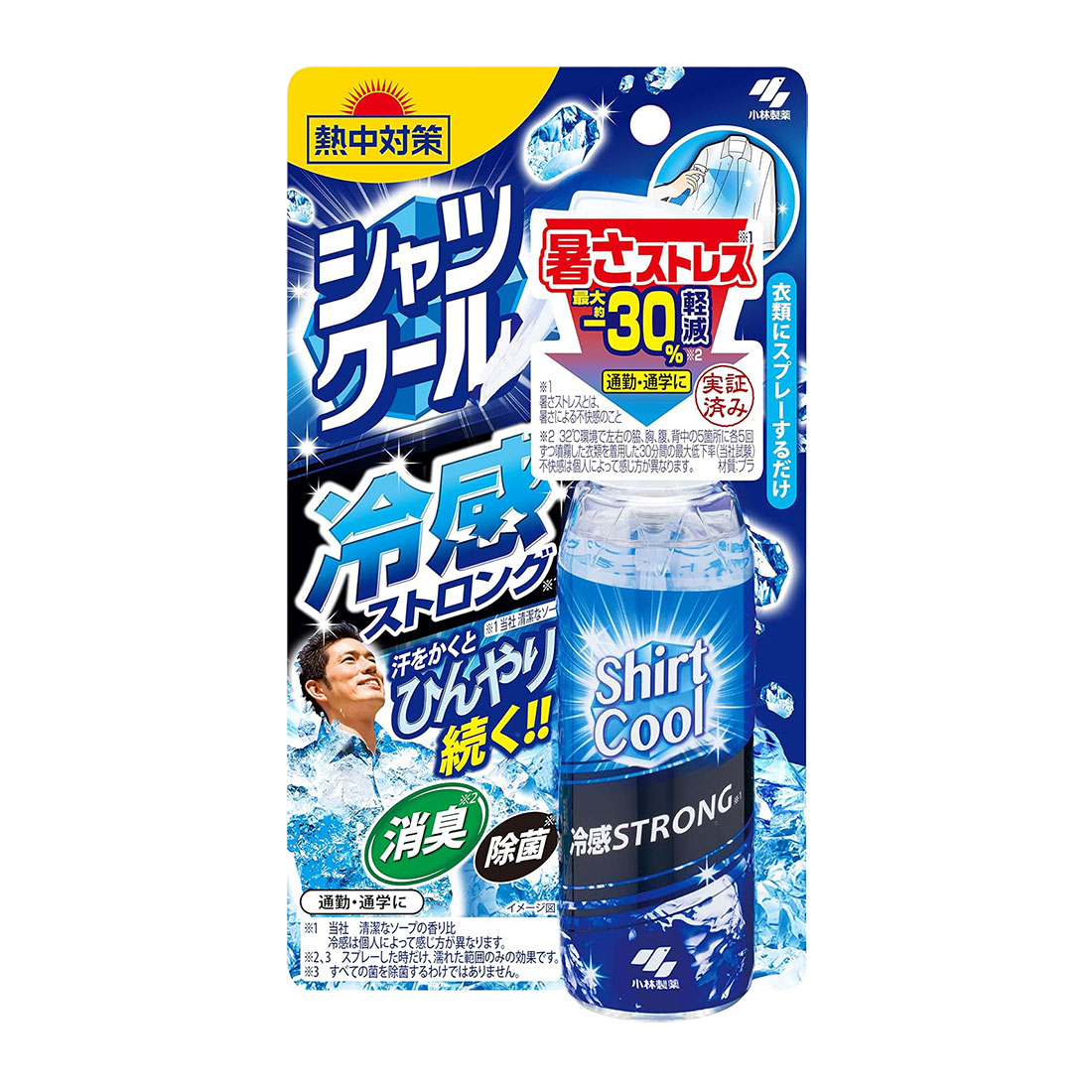 고바야시제약 셔츠쿨 냉감 스트롱 옷에 뿌리는 쿨링 스프레이 들고 다니기 좋은 100ml