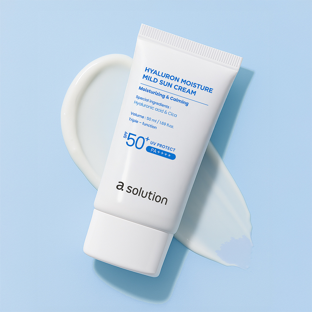에이솔루션 히알루론 수분 마일드 선크림 50ml 2개 기획 SPF50+ PA++++ - 상세 이미지 2