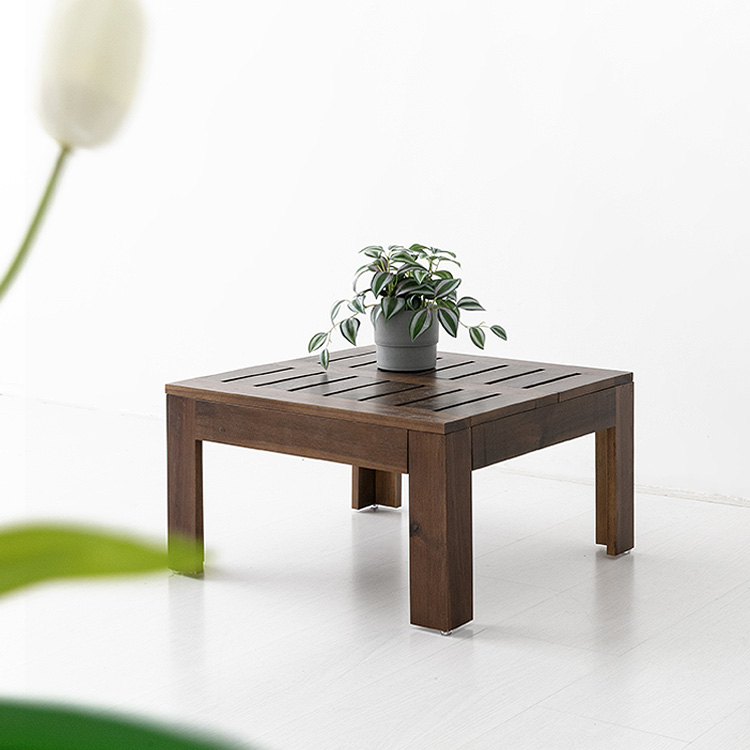 TANG 아카시아 원목스툴/협탁 50 브라운 0344.0883