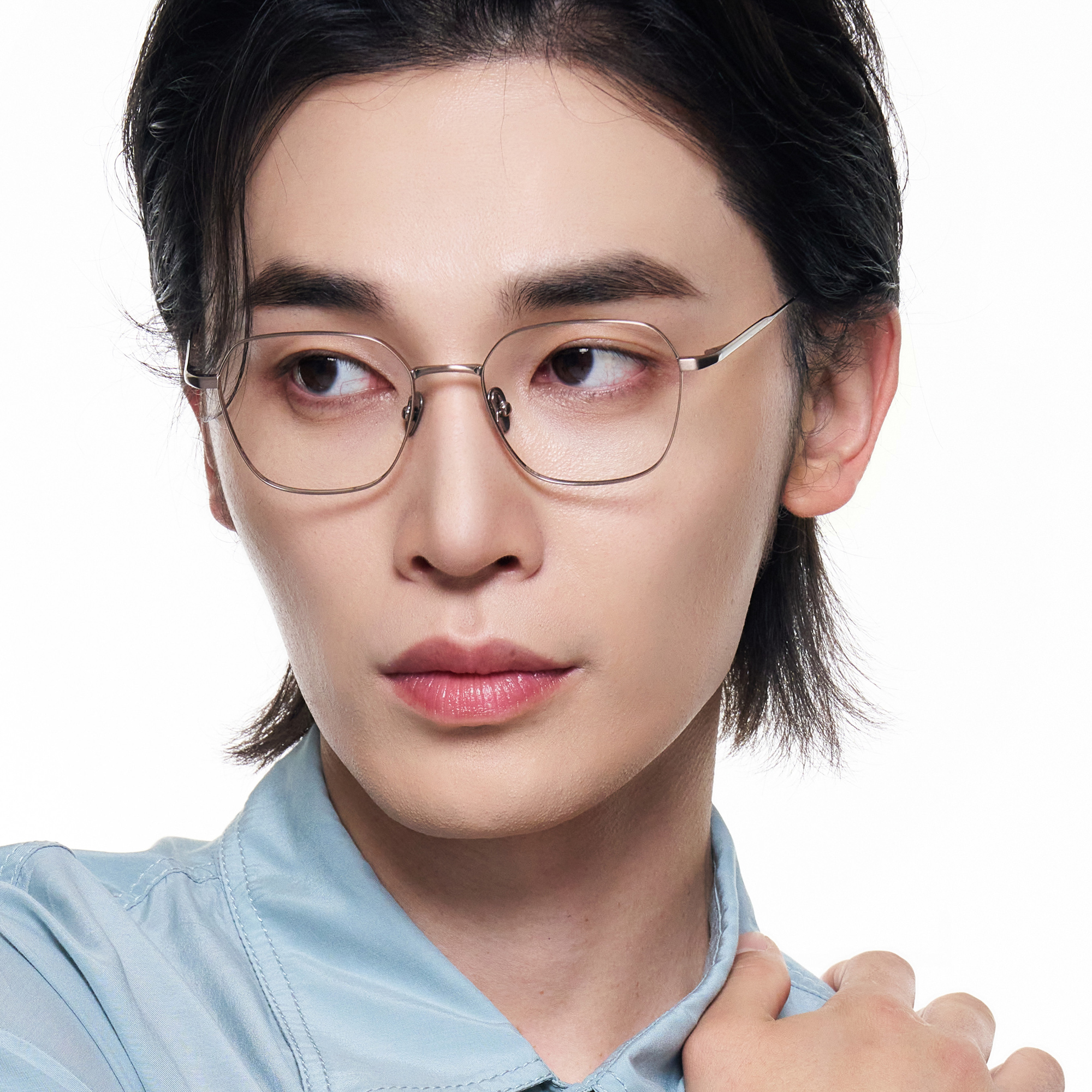 가벼운 풀 티타늄 안경테 시력보호 블루라이트차단 안경