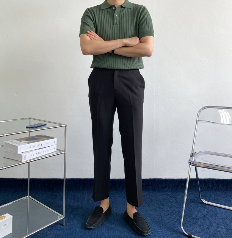 남자여름슬랙스 테이퍼드핏 쿨슬랙스 구김없는바지 여름정장바지 - 상세 이미지 5