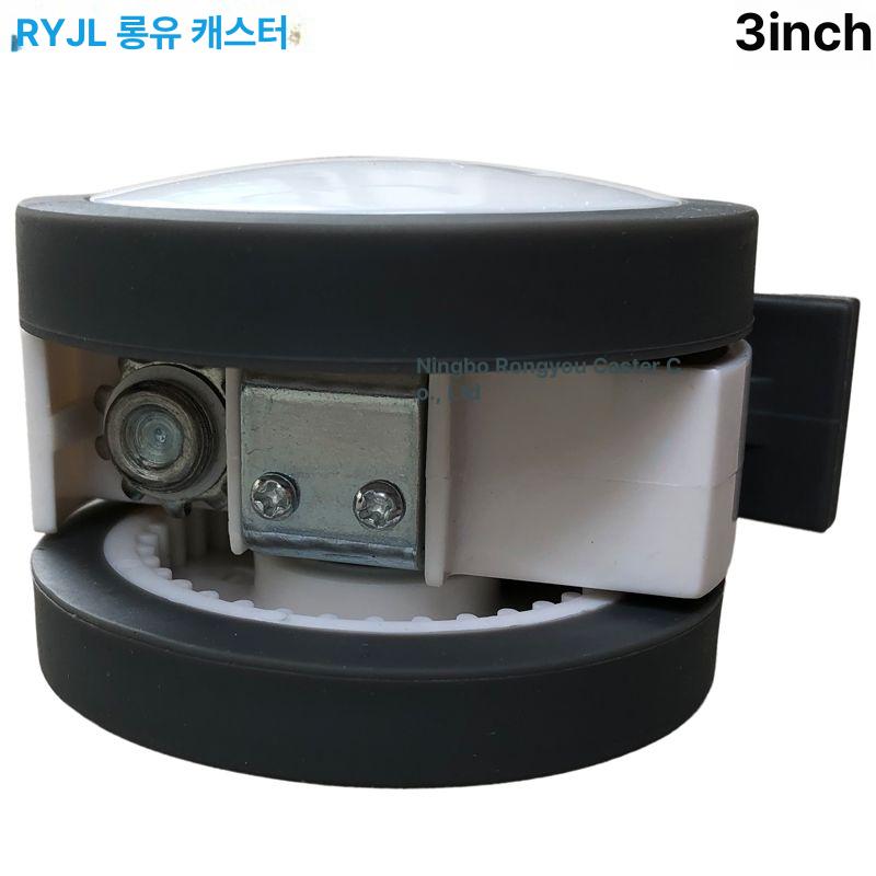 의료용 바퀴 캐스터 병원 브레이크 4인치 3인치 경량 3인치 스크류 M8 브레이크 멀티 휠 - 상세 이미지 4