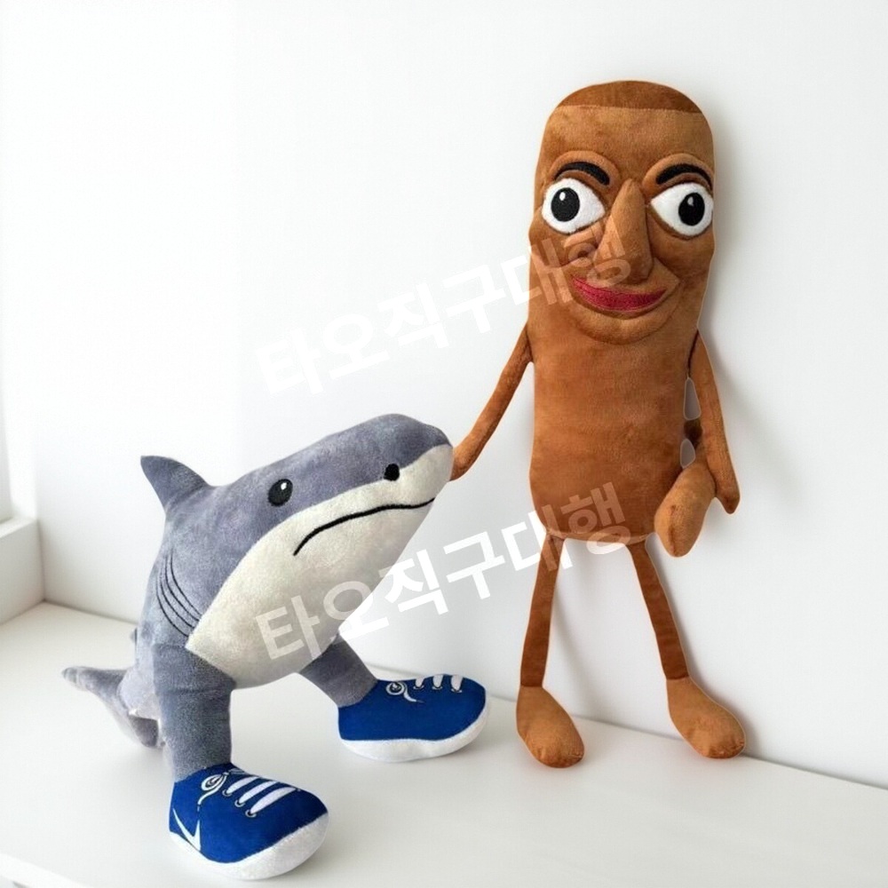 퉁퉁퉁사후르인형 트랄랄라 이탈리안 밈 피규어 봉제인형 상어 브레인롯 트랄랄레로 - 상품 이미지
