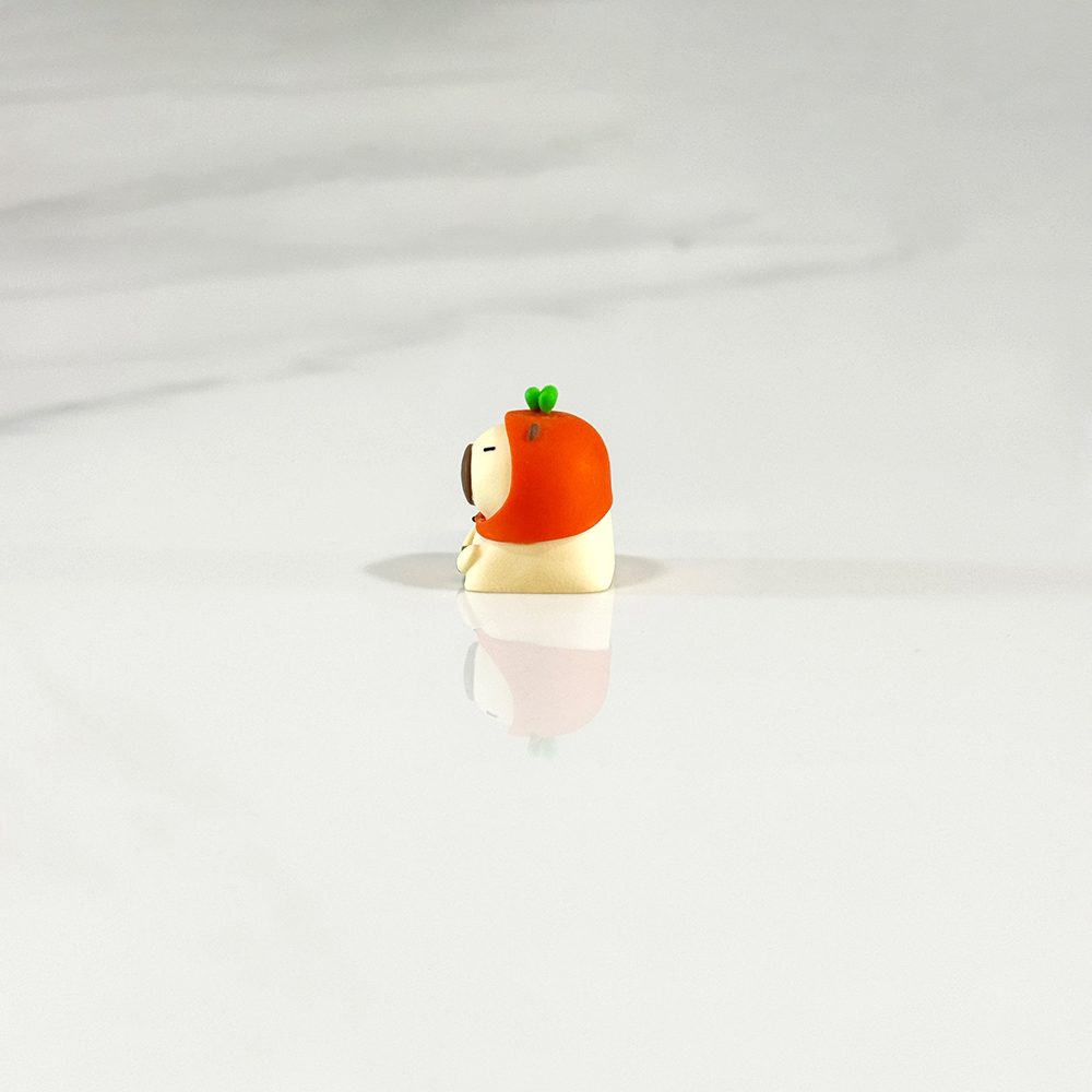 포인트키캡 귀여운 아티산 ESC 동물 카피바라 기계식키보드 커스텀키캡 당근바라 - 상세 이미지 4