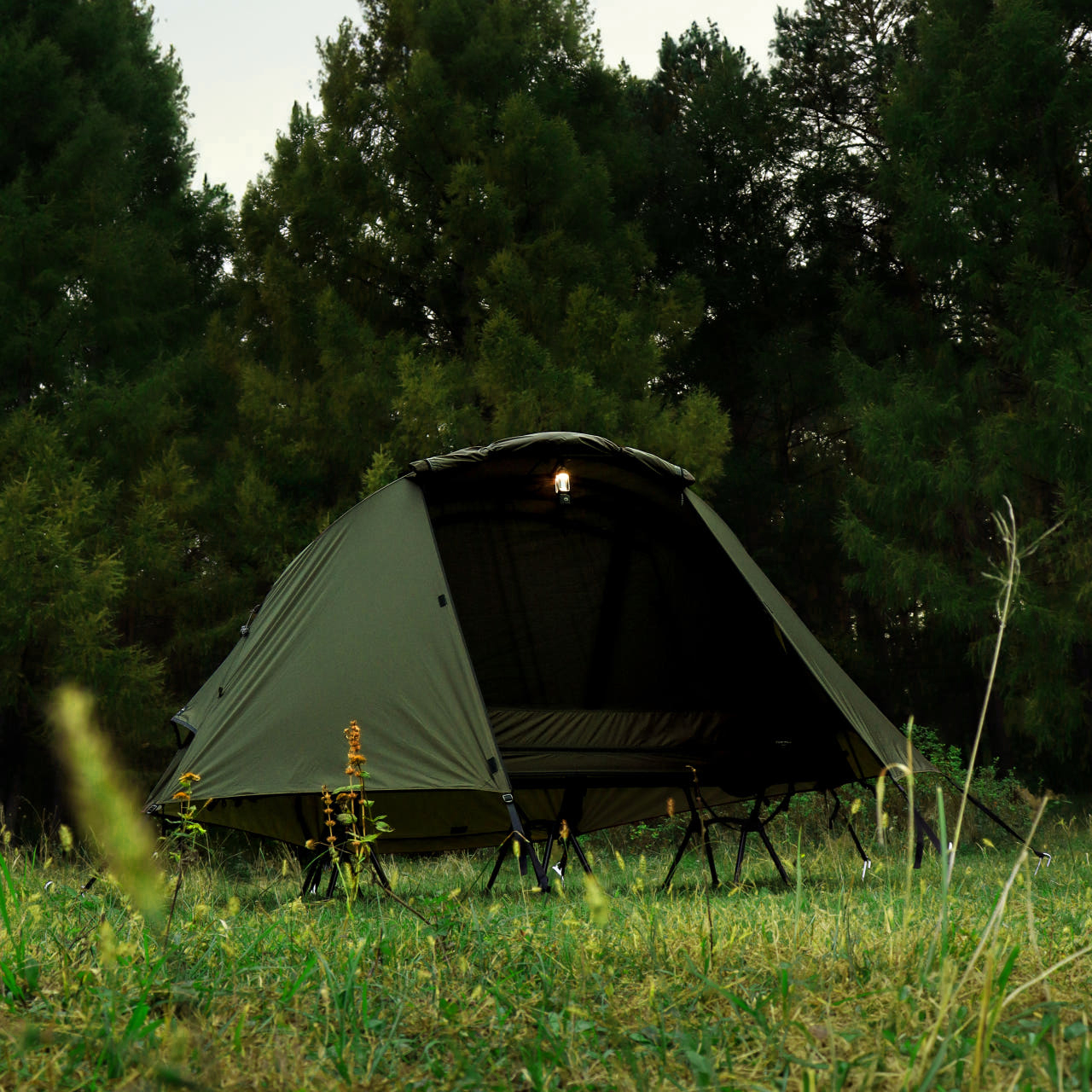 솔캠 경량 백패킹 텐트 모토캠핑 백팩킹 야전침대 코트 텐트