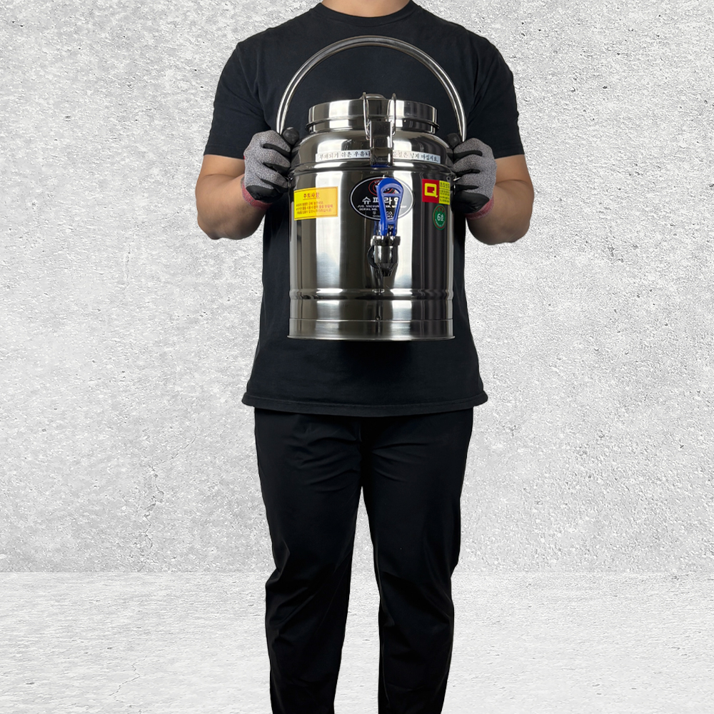 슈퍼라인 업소용 보온보냉물통 대용량 보냉물통 보온통 6호