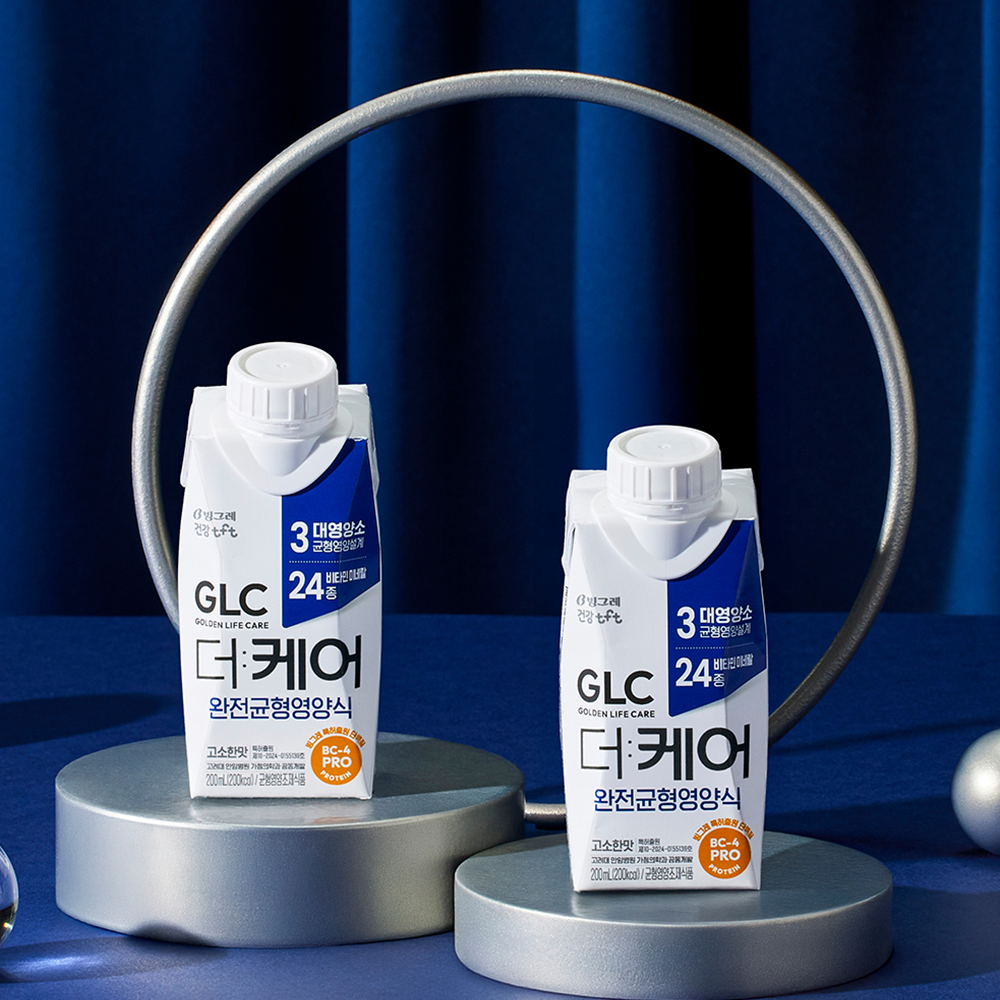 [10% 슈퍼적립] 빙그레 GLC 더케어 완전균형영양식 고소한맛 200ml 18개 환자영양식 이미지 3