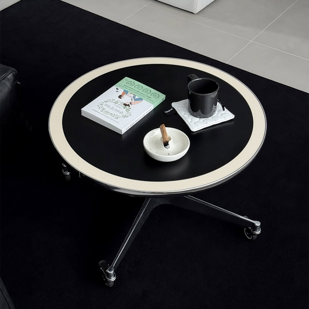 오그레 톤톤 라운드 휠 소파 테이블