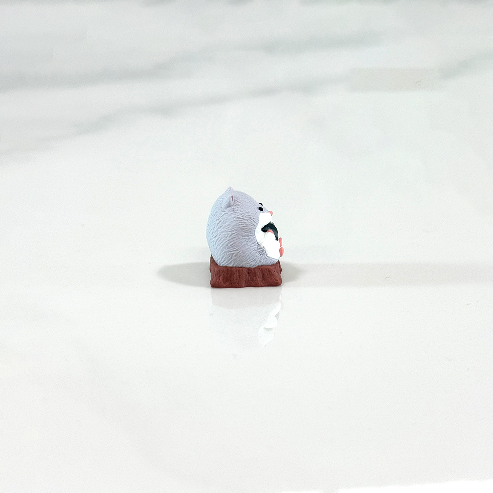 포인트키캡 귀여운 아티산 ESC 동물 햄스터 기계식키보드 커스텀키캡 그레이햄스터 - 상세 이미지 4