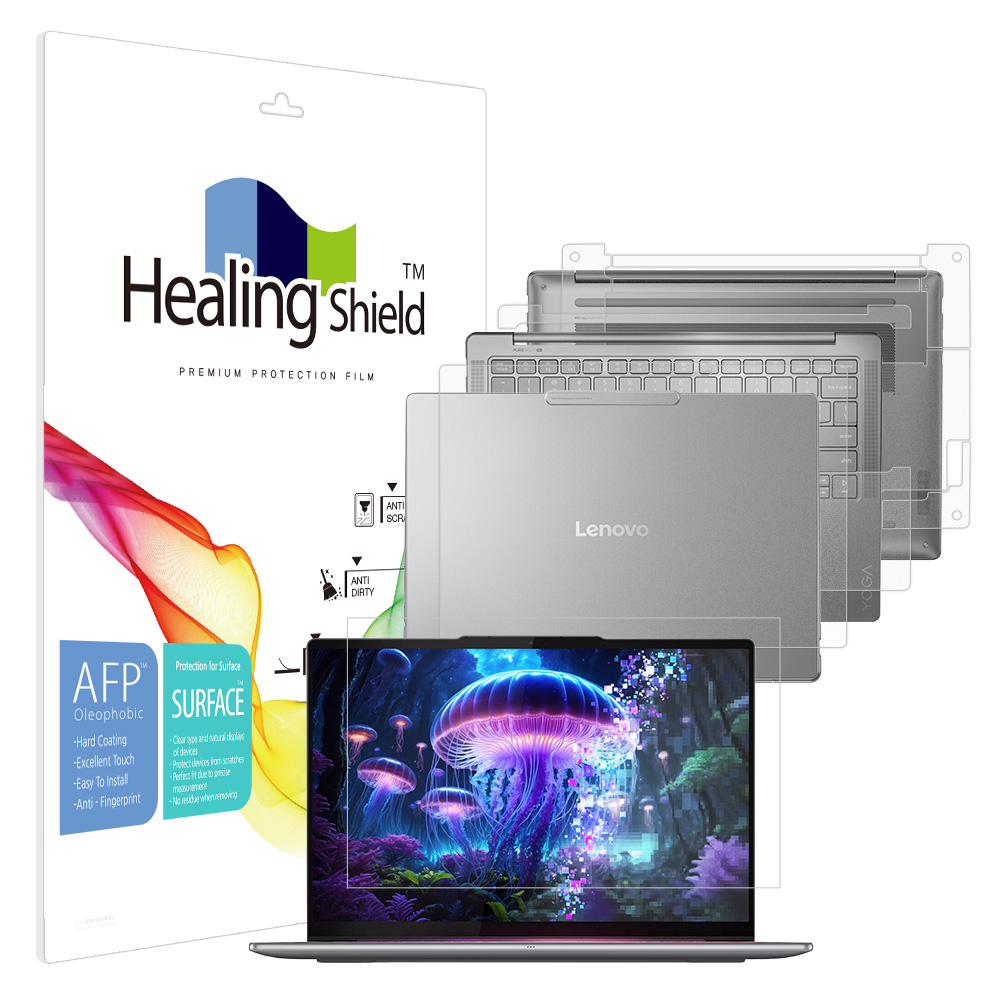 레노버 요가 슬림 7 14ILL10 아우라 에디션 올레포빅 액정보호필름1매 외부3종