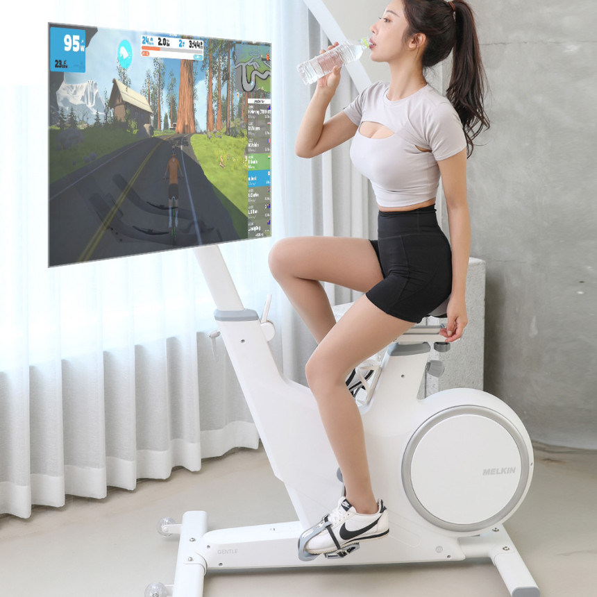 멜킨 스마트 스피닝 실내자전거 스핀바이크 헬스 사이클 즈위프트 게임 젠틀 마그네틱 10kg 사진 6