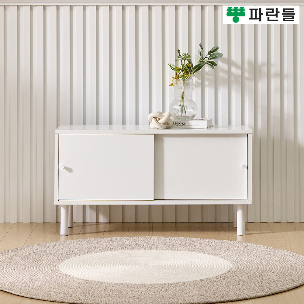 파란들가구 E0목재 LPM 미닫이도어 800 TV 거실장 티비다이 - 메인 이미지