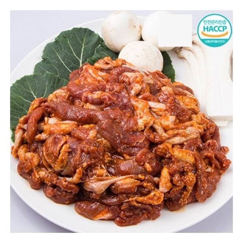 양념오리주물럭 양념오리불고기 500g : 가성비  가심비  준더팍