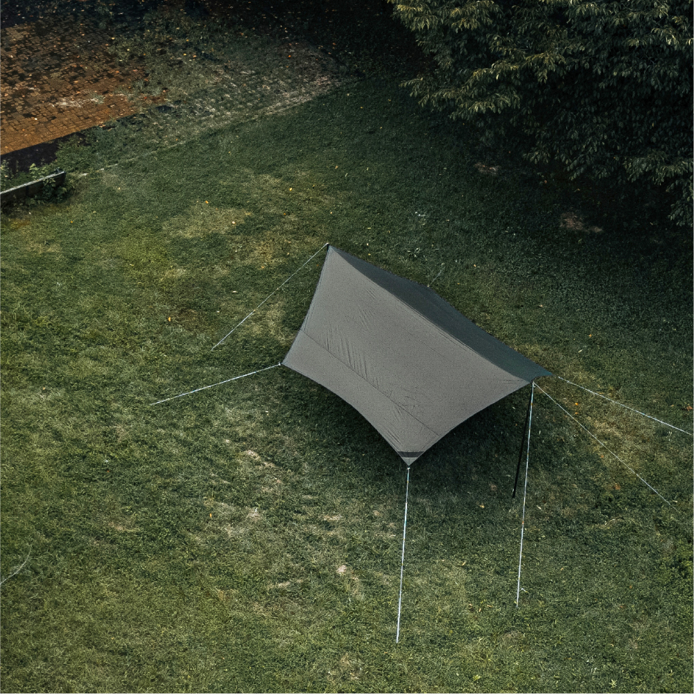 캠빌 블랙코팅 클래식 렉타 타프 4M 카키