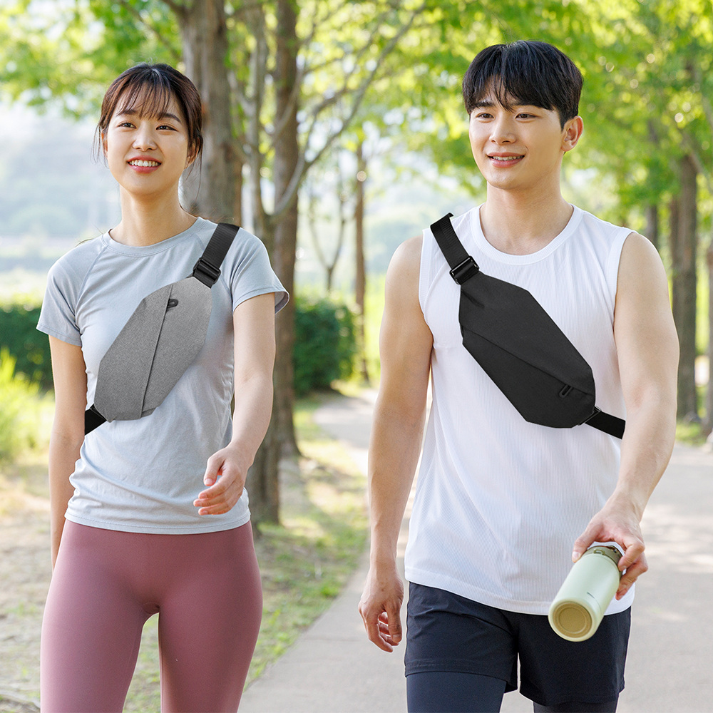 모락 스트릿 슬링백 힙색 가방 웨이스트백 여행 미니 스몰 허리색 핸드폰