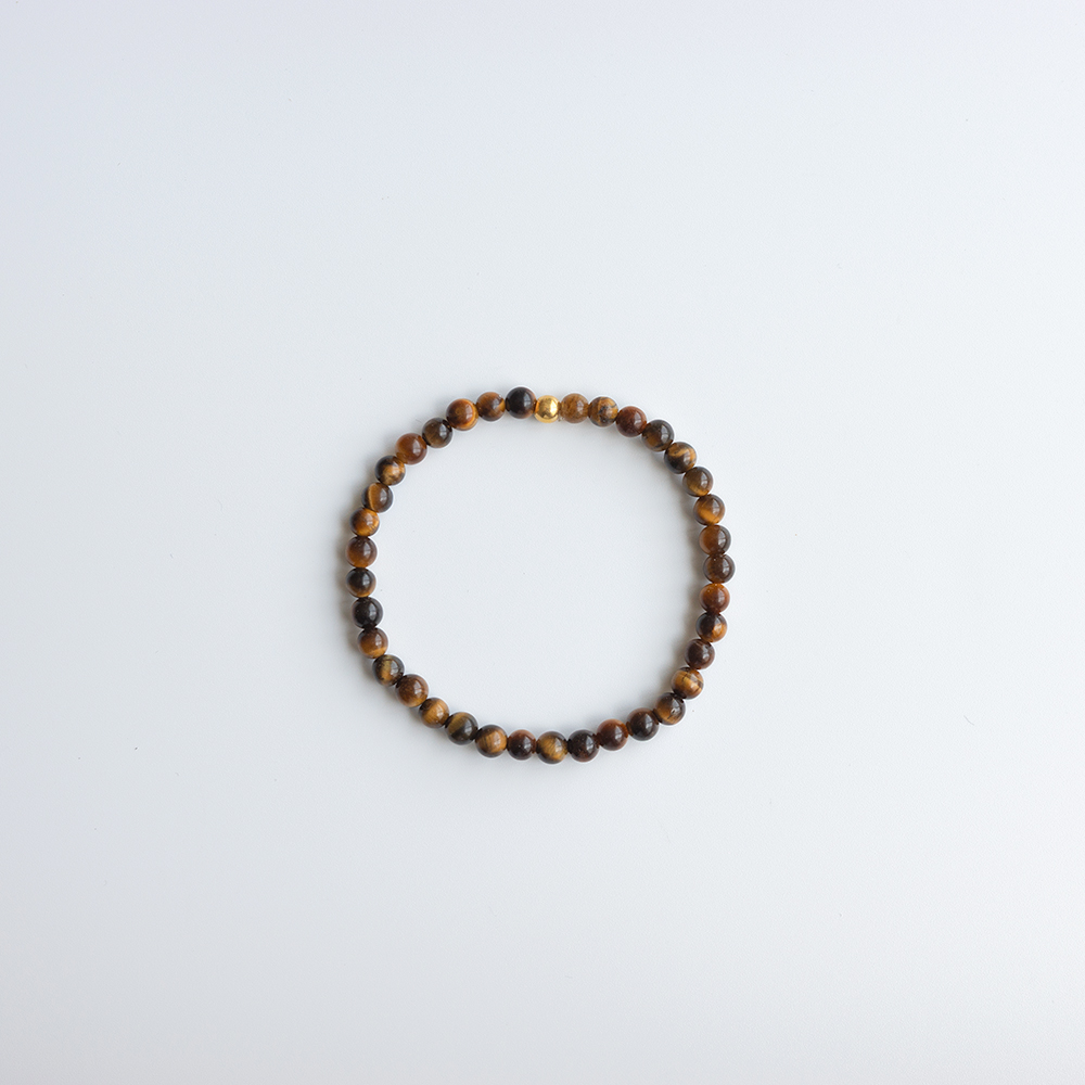 24K 4mm 볼 원석 팔찌 OPPB0311 이미지 7