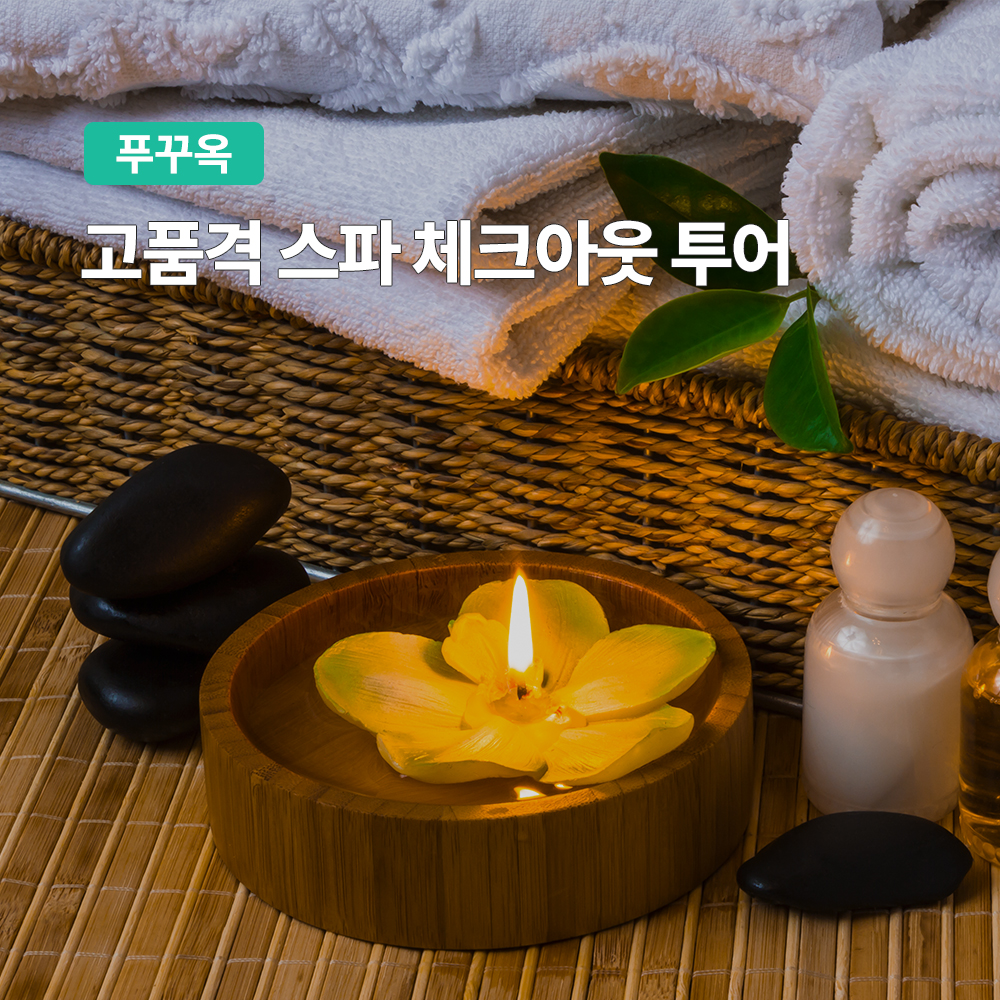 푸꾸옥 오빠차 고품격 스파 체크아웃 투어 (프라이빗 차량 마사지 90분)