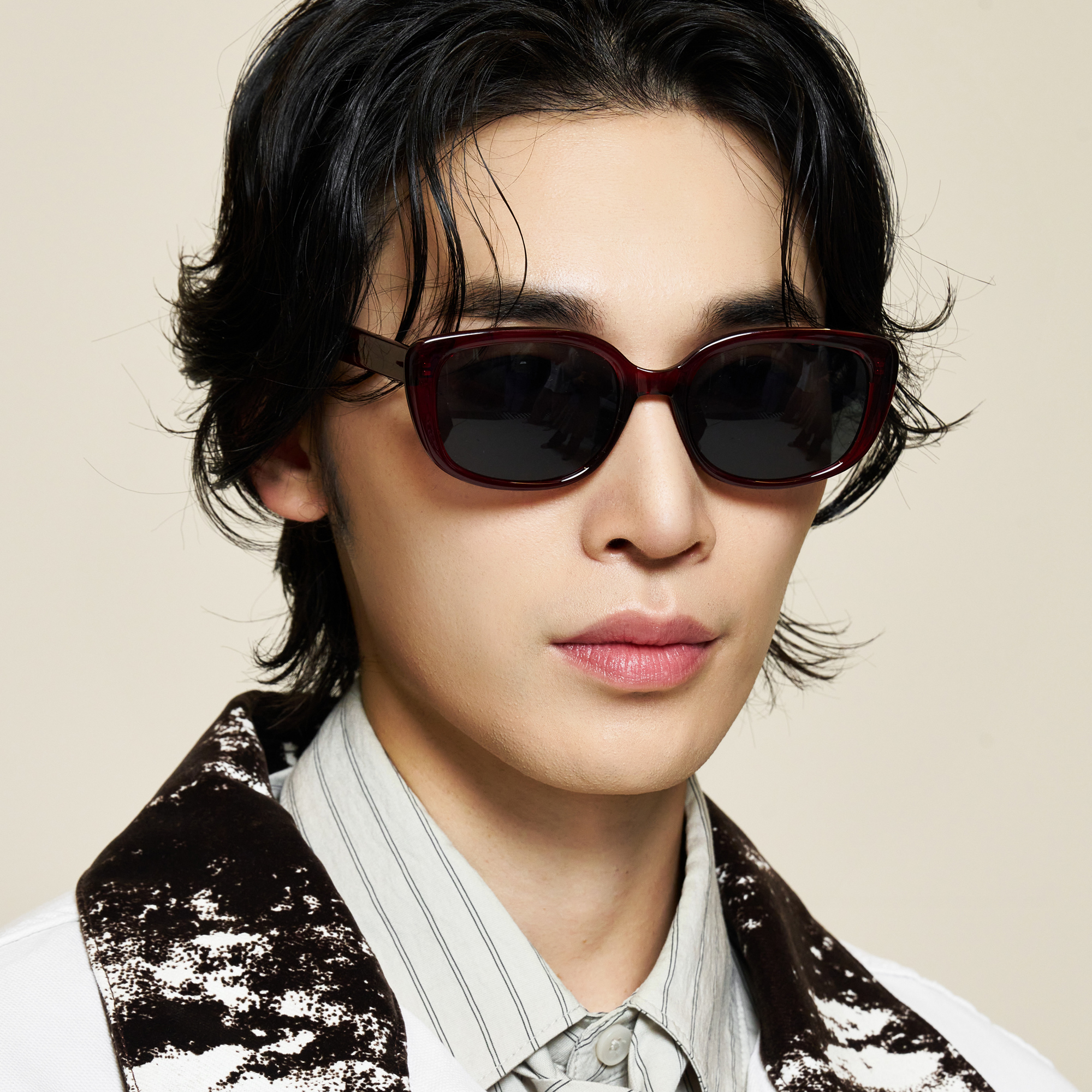 빅사이즈 레트로 가벼운 사각 뿔테 선글라스 UV400 명품 골프 눈부심 자외선차단