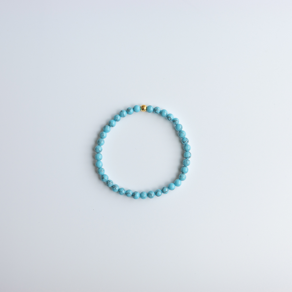 24K 4mm 볼 원석 팔찌 OPPB0311 - 상세 이미지 5