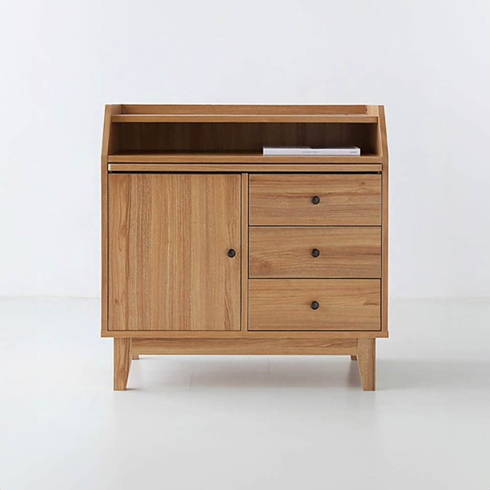 CAMIU 체스트 수납장 CHM8080 800x400x800mm, 4단, 캄포어베니어 0823.7567 - 메인 이미지
