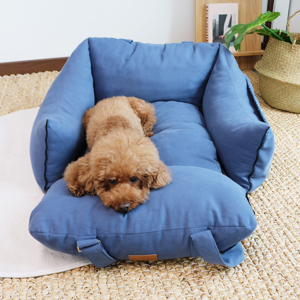 개과천선 루시 강아지 카시트 애견 카시트 이동가방 드라이빙킷 강아지 이동집 패브릭 캐리어 - 상세 이미지 5