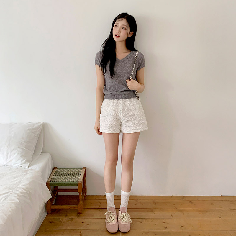 헤이지 엠보 프릴 반바지 ps5264 - 상세 이미지 4