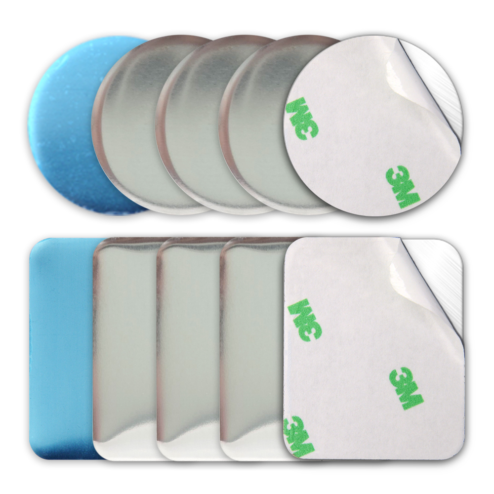 국산 플라이토 차량용 핸드폰 자석 거치대 철판 메탈 플레이트 원형 사각 40mm