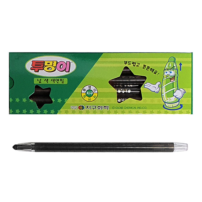 지구화학 투명이 색연필 샤프식 12자루 빨강 /1타 - 상세 이미지 2