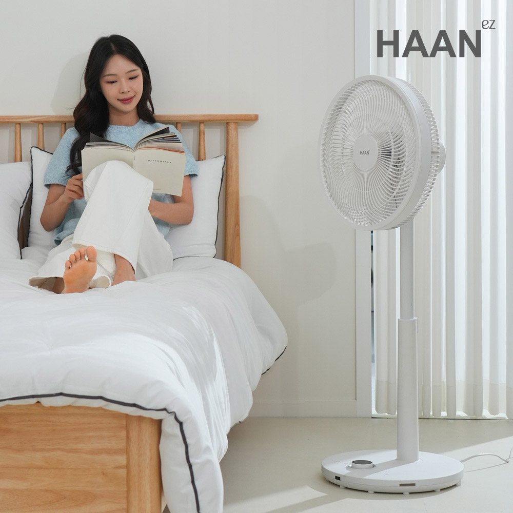 한경희 BLDC 가정용 선풍기 리모컨 저소음 스탠드 키큰 거실 원룸 조용한 99단 풍속조절 - 상세 이미지 2