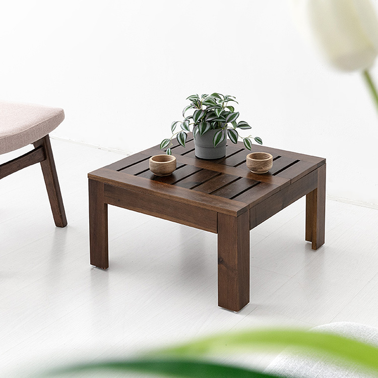 TANG 아카시아 원목스툴/협탁 50 브라운 0344.0883