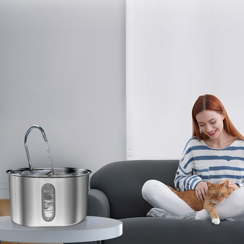 잼피 스테인리스 강아지 고양이 3리터 자동급수기 펫 정수기 JP-WD101 이미지 2