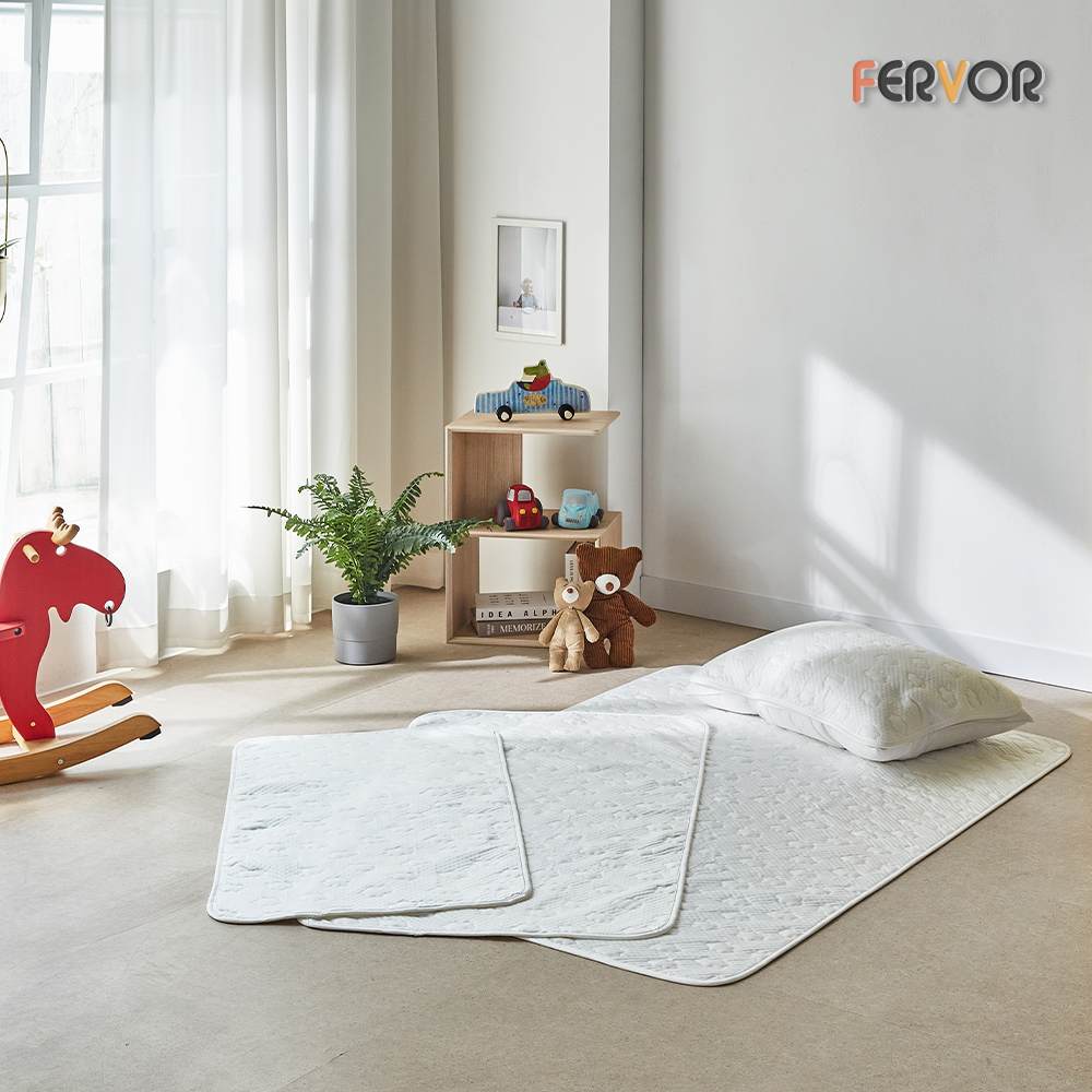 퍼보 휴비스 듀라론 에오로쿨 냉감패드 쿨매트 소파침대러그 크롬화이트, SS(슈퍼싱글)