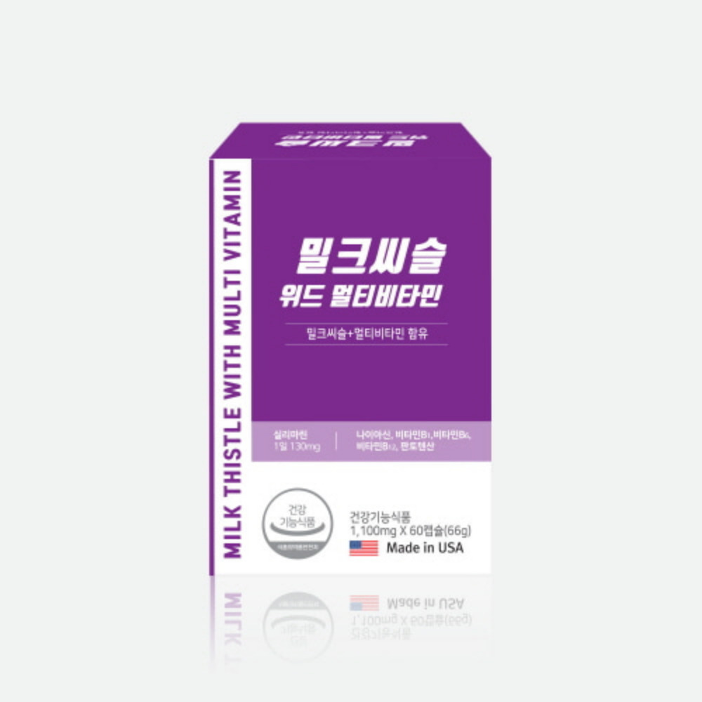 웨이팜 밀크씨슬 위드 멀티비타민 프리미엄 활력 케어 골드 피로회복 60캡슐, 1개 - 상세 이미지 5