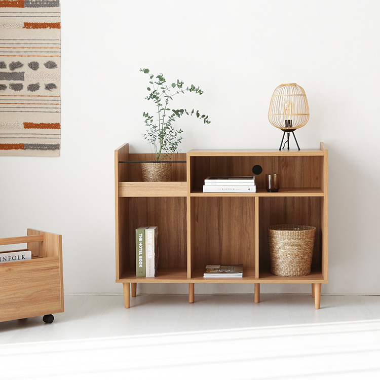 CAMIU 수납장 5칸 SHM90114 1135x400x900mm, 2단, 캄포어베니어 7268.3633 - 상세 이미지 4