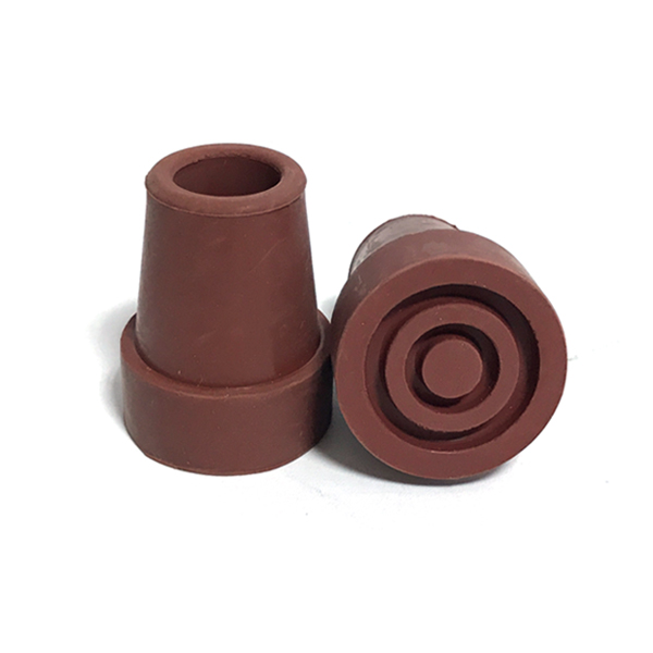 웰비 노인 지팡이고무 교체 고무패킹 캡 팁 발 부속품 미끄럼방지 갈색 18mm 1개 - 메인 이미지