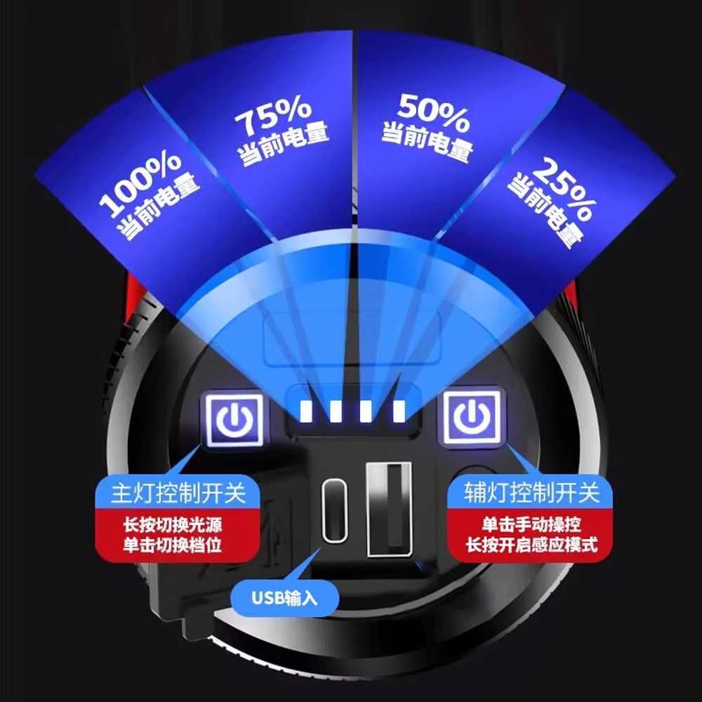 써치 라이트 고휘도 충전식 LED 해루질 작업등 랜턴 - 상세 이미지 3