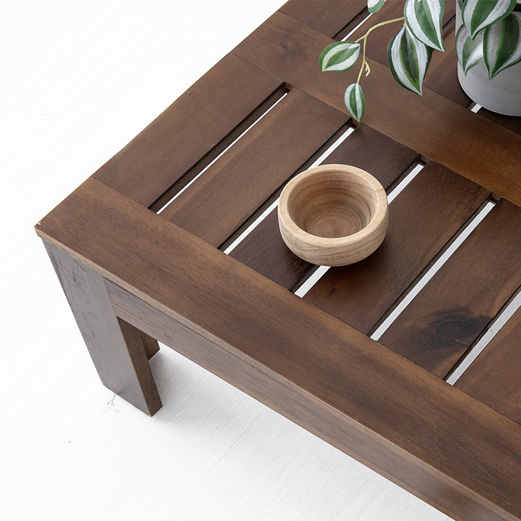 TANG 아카시아 원목스툴/협탁 50 브라운 0344.0883